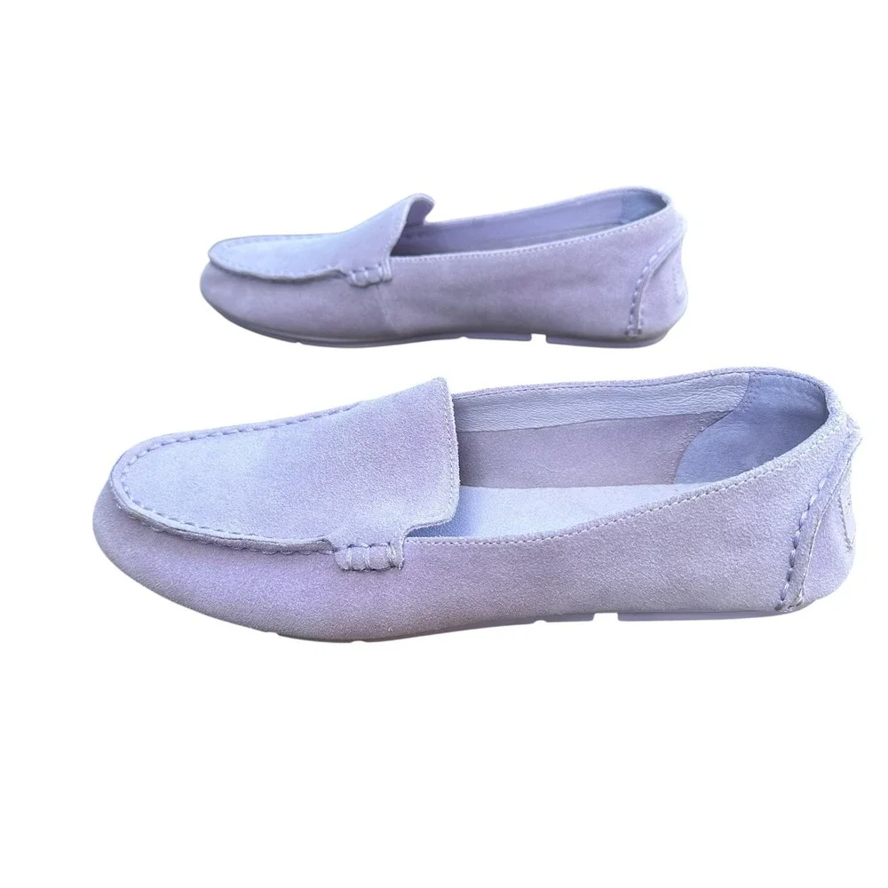 Sperry Top-Sider Womens Lavender Purple Leather Driving Loafers 9.5M